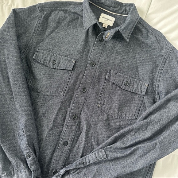 Men’s Goodfellow & Co Button Down Shirt Jacket - Picture 3 of 5